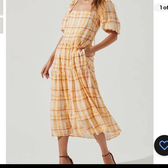 Astr Dresses & Skirts - NWOT ASTR the Label Orange Plaid Dress